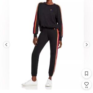 Aviator Nation -  With Velour 5 stripe, sweat set like new condition